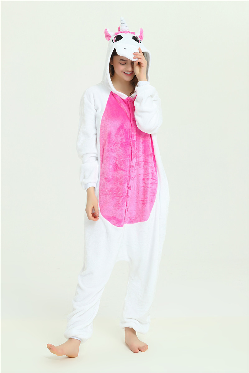 Einhorn Overall  X-SMALL weiß-pink