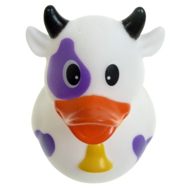 Kuh lila Badeente  8cm