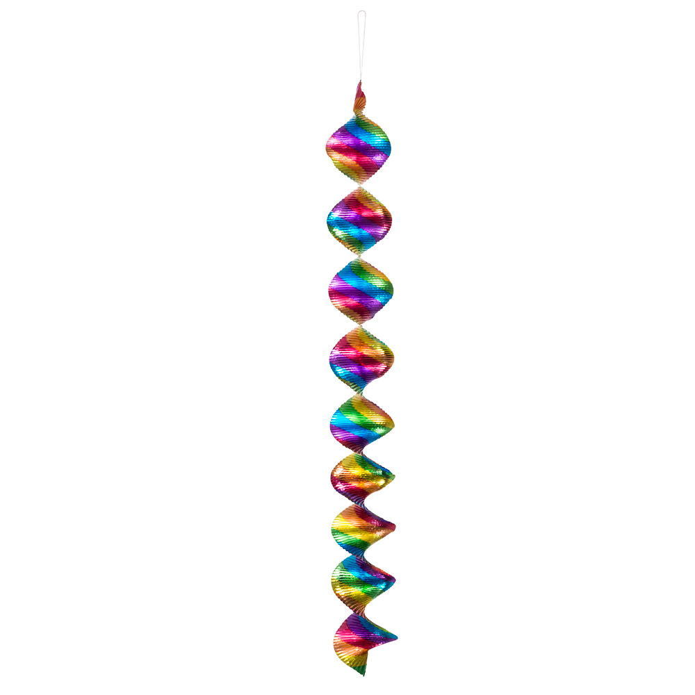 Rotorspiralen Dekoration regenbogen 4er Packung  (D:7,5cm)
