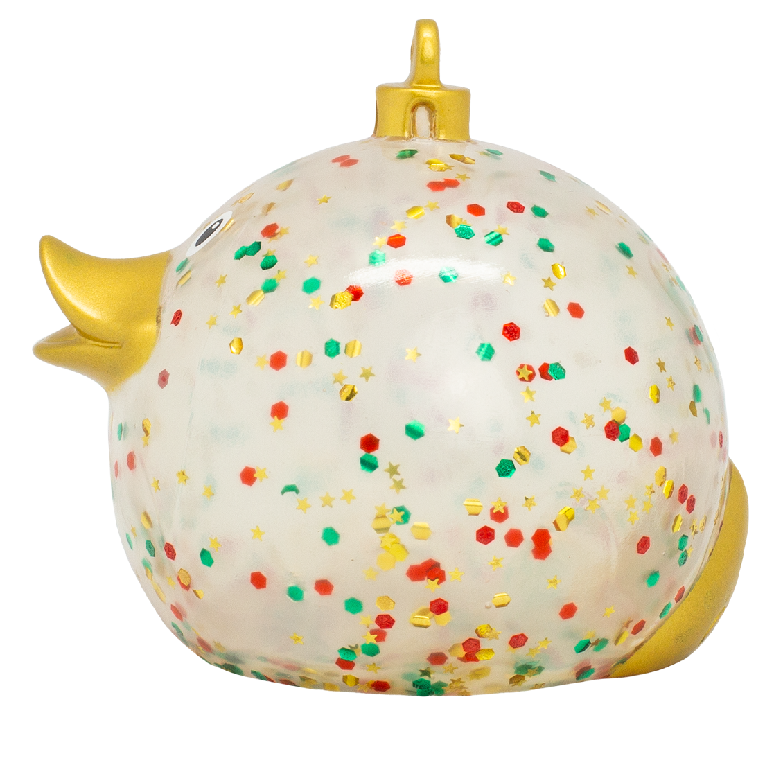 Glitzer Weihnachtskugel Badeente ca. 8,5cm