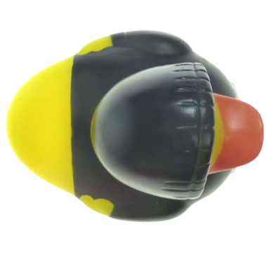 Badeente mit blauen Hoodie  8cm