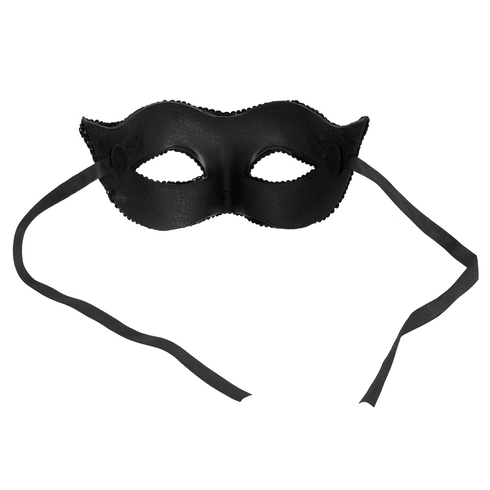 Schwarze Pailletten Maske  Venezia