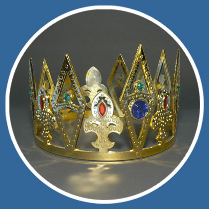 Königskrone Plastik  verstellbar   *)