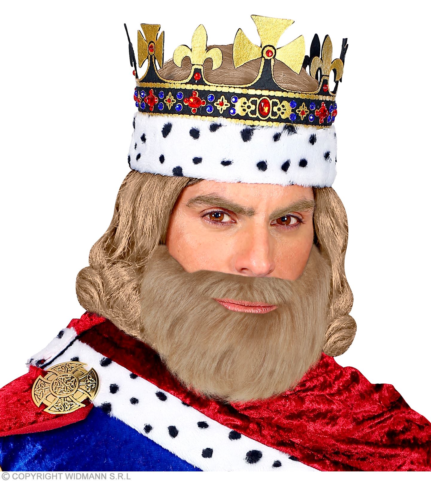 Grauer Vollbart mit Schnurrbart