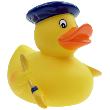 Maler Künstler Badeente  8cm