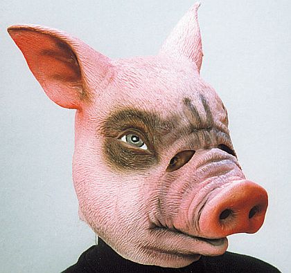 Gummimaske Schwein
