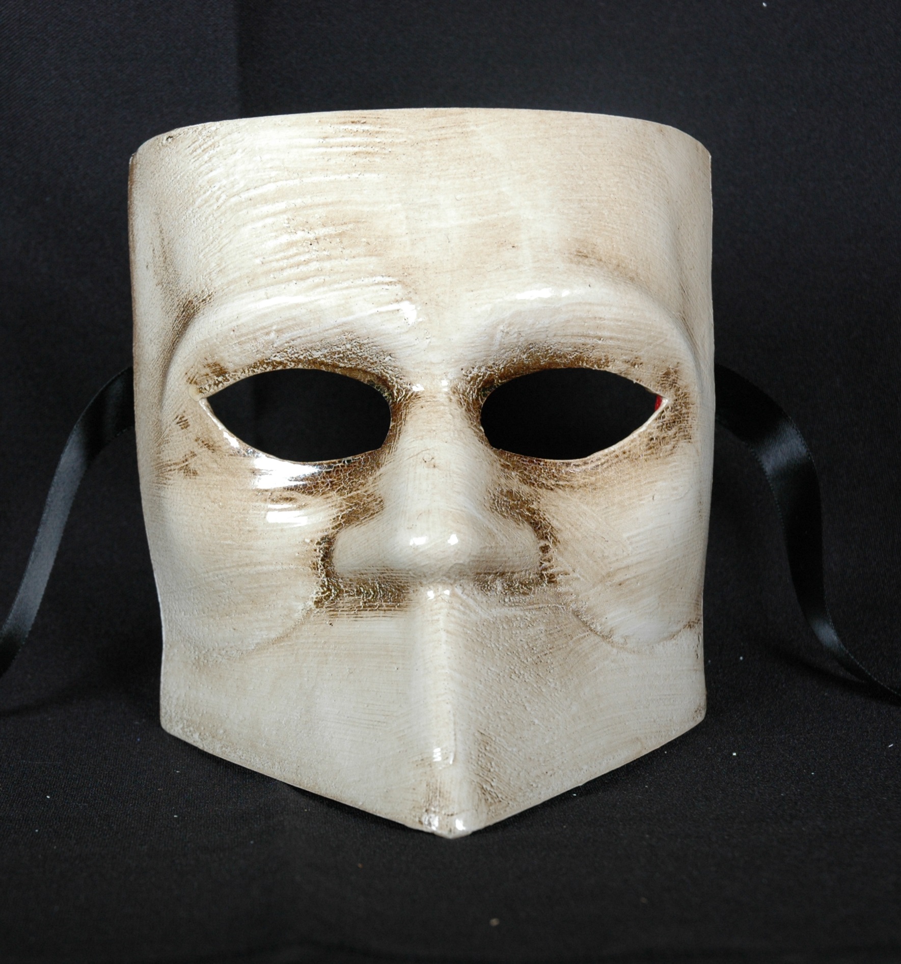 Venezianische Herren Maske Modell  "Bauta"  osso