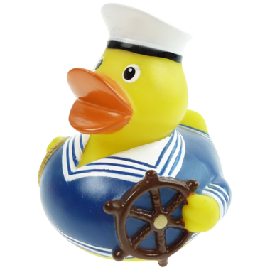Blaue Matrosen Badeente 8cm