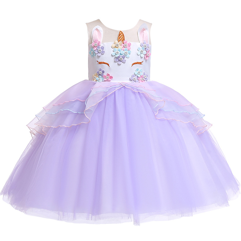 Lavendel Prinzessin Kleid Gr. 116