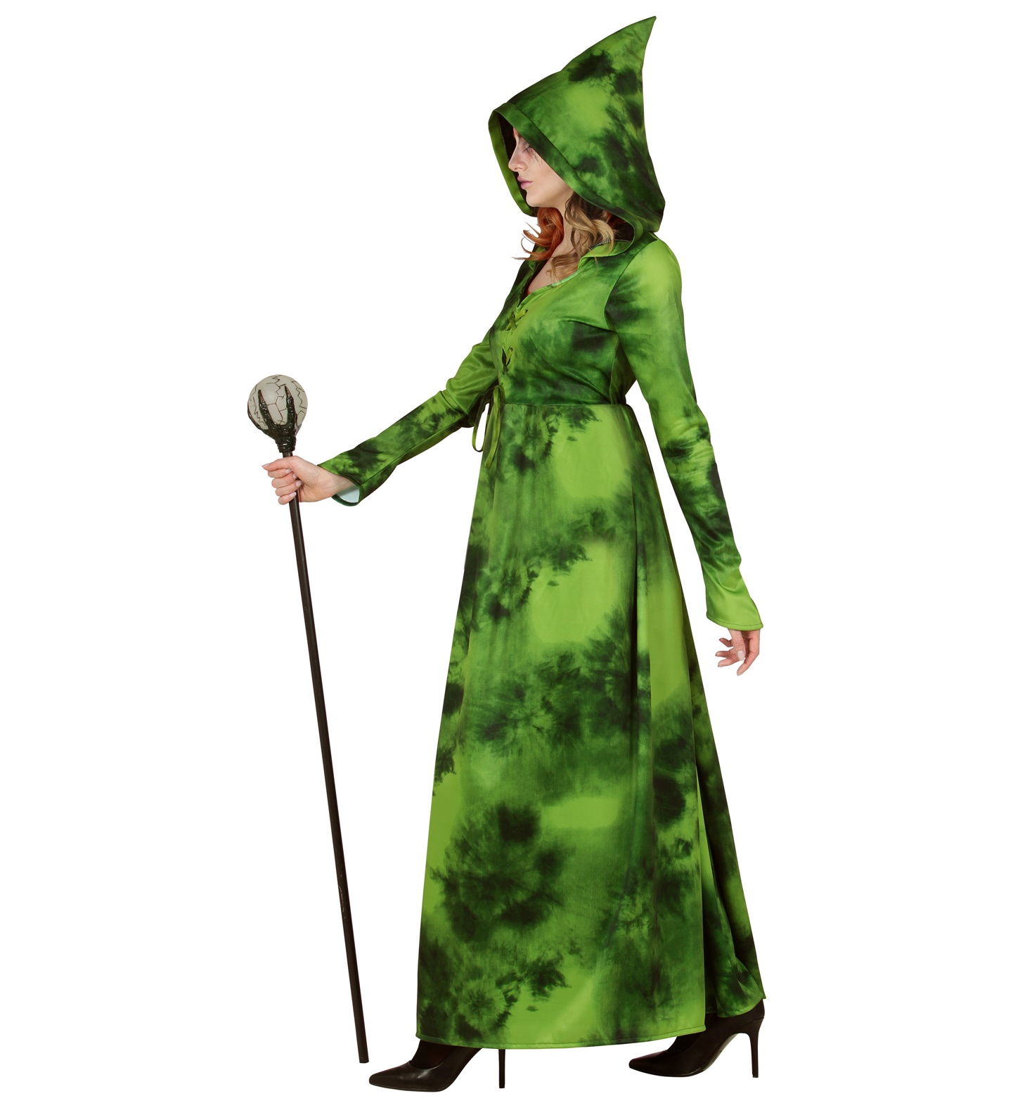 Waldhexe Kleid mit Kapuze LARGE