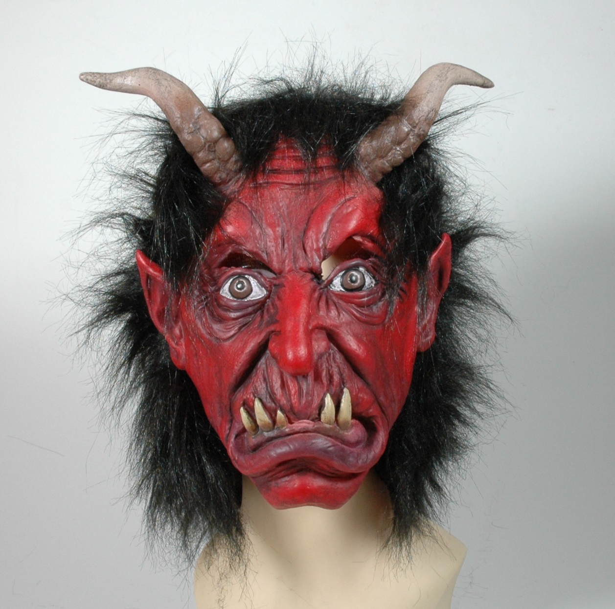 Krampus Kombi Größe 152 mit Kinder Maske und Overall