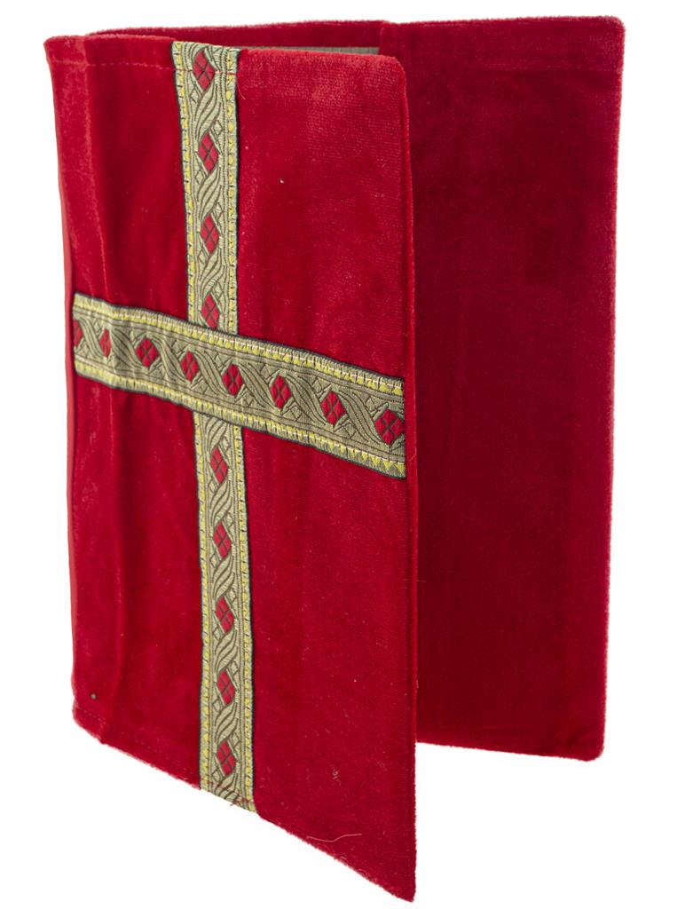 Nikolaus Buch Hülle aus Stoff