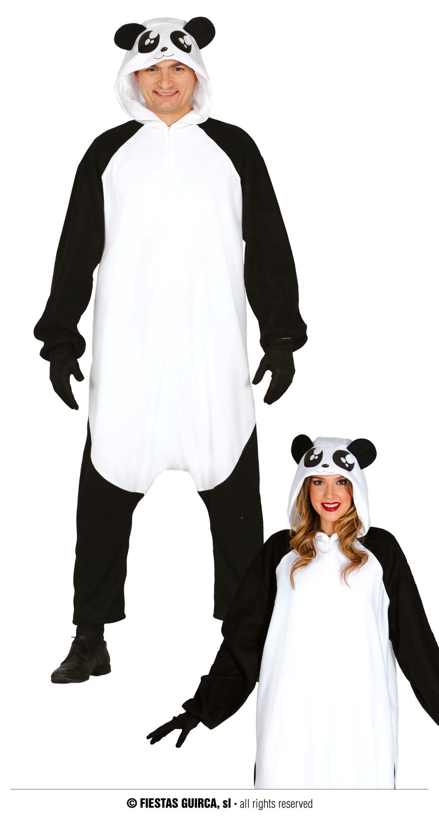 Panda Overall  48/50  M  "Super-Soft-Plüsch"