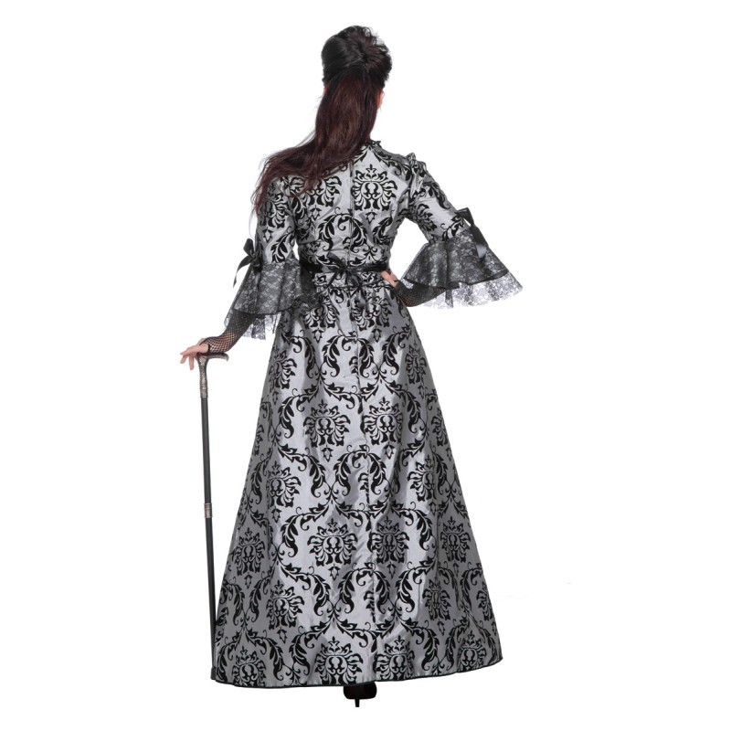 Kleid Marquise grau-schwarz  Gr. 36