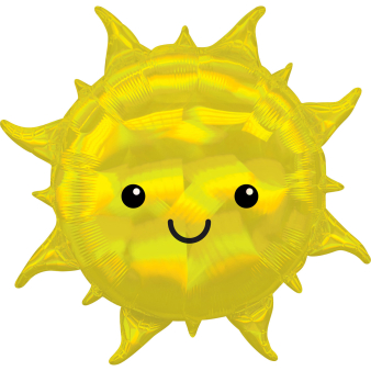 Folienballon holographic Sonne groß