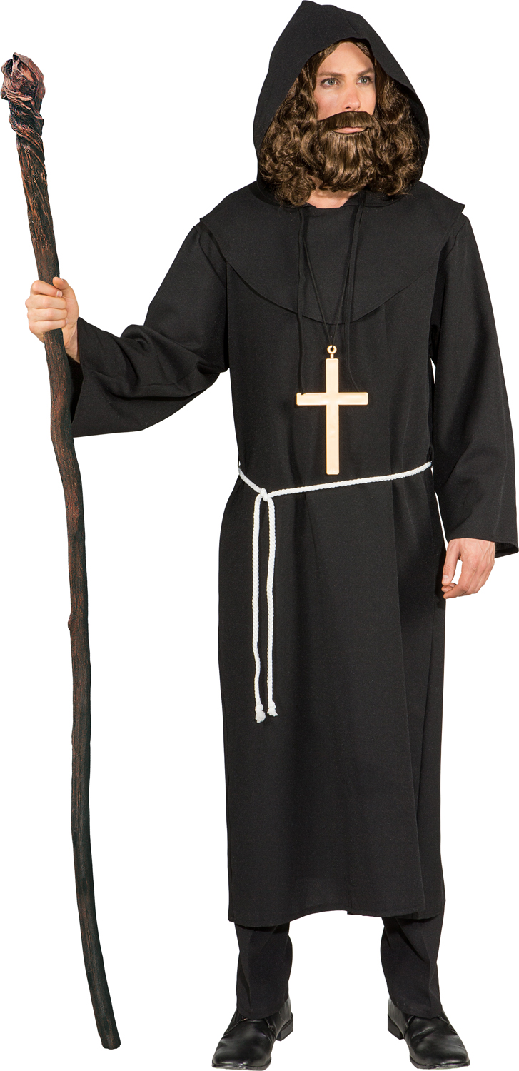 Mönch Kostüm Gr. 60 schwarz