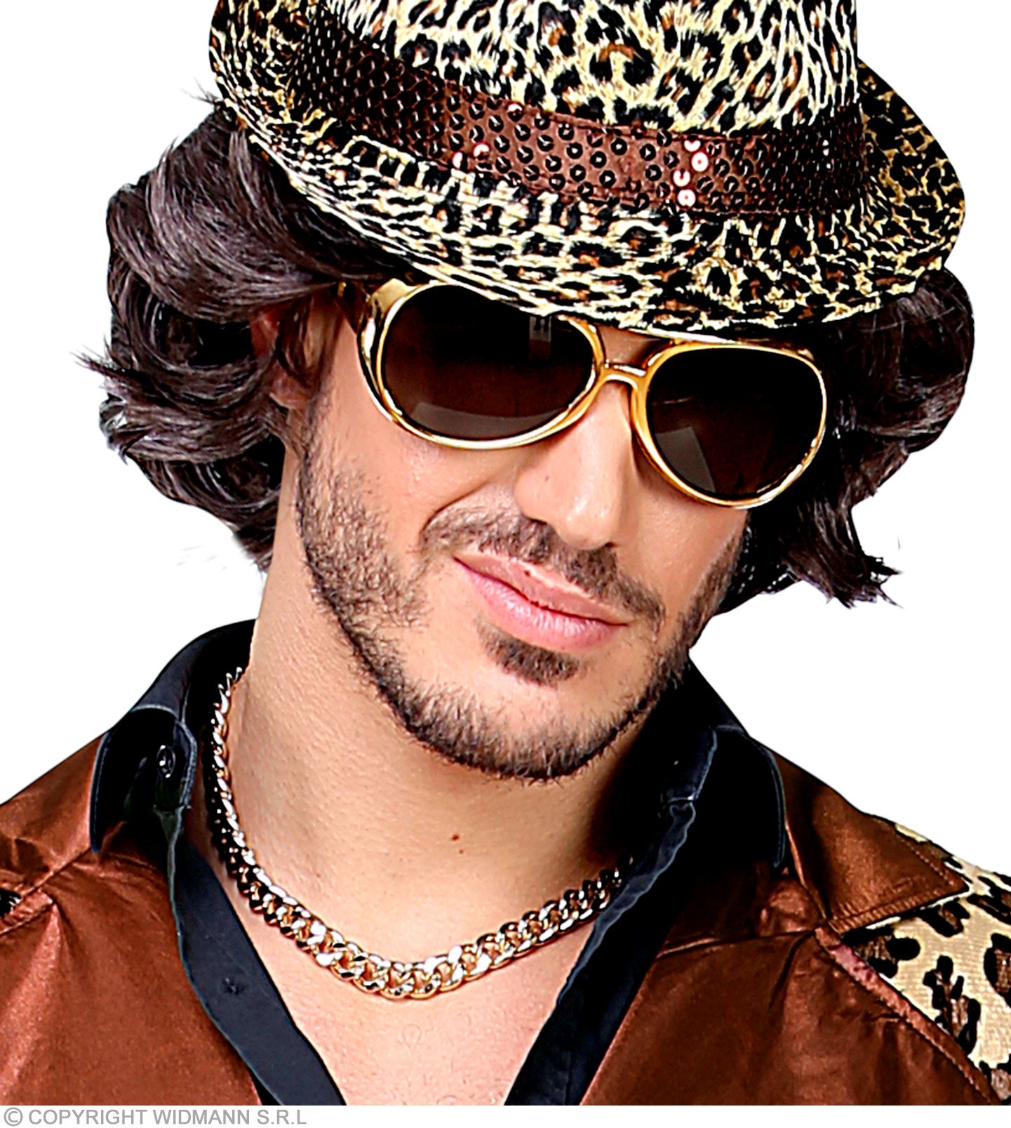 Goldene Brille Rock ´n Roll Brille Elvis