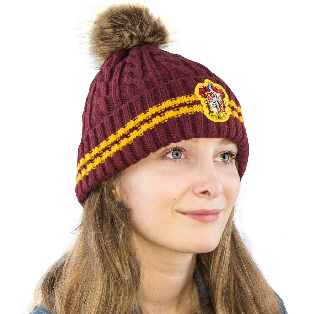 Harry Potter Wollmütze Gryffindor mit Pom-Pom