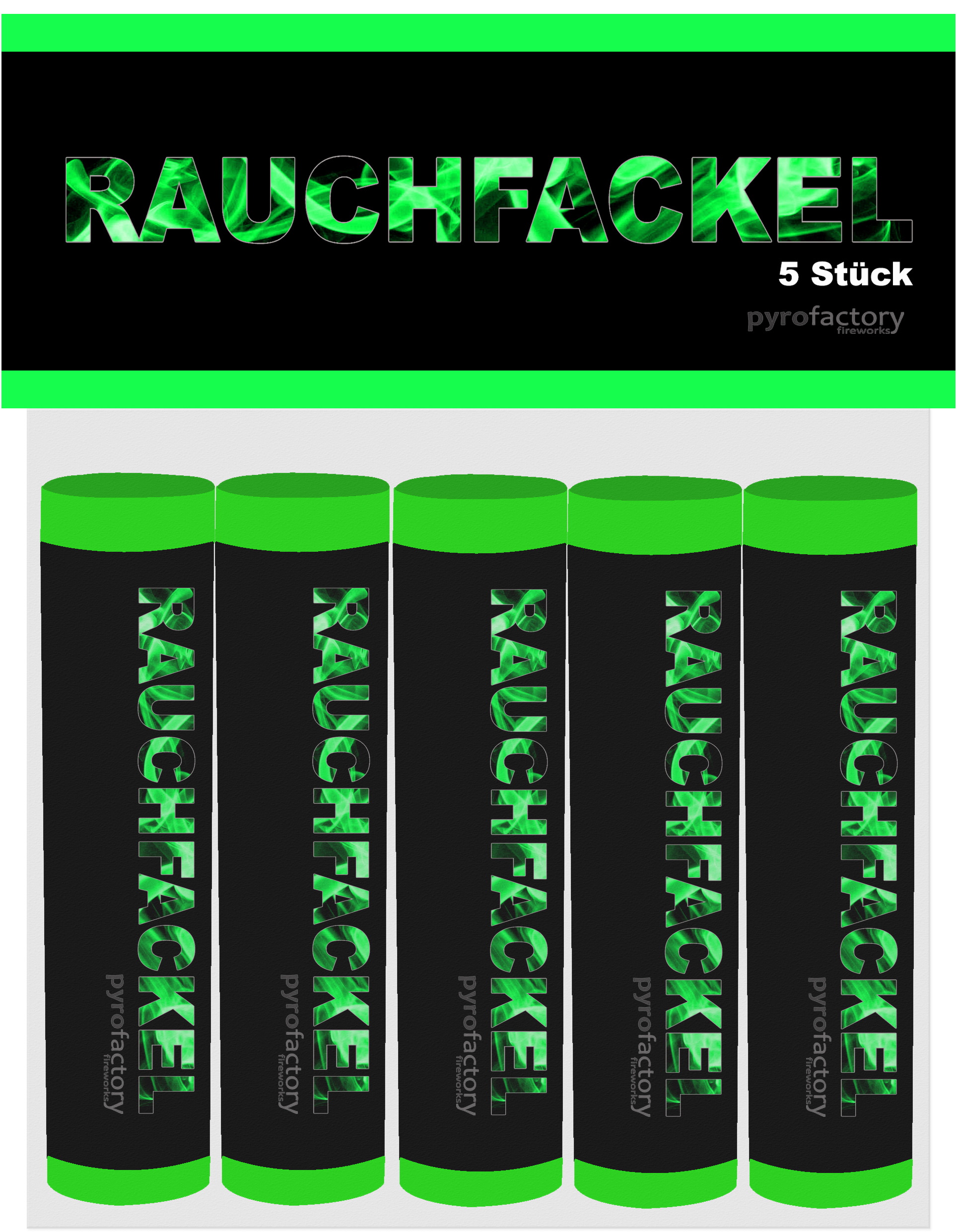 Rauchfackel GRÜN ca. 60 Sekunden