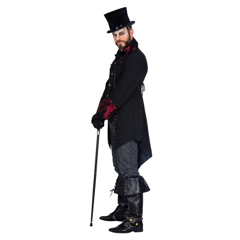 Delux Jacke schwarz-rot Gr. 52/54 / L