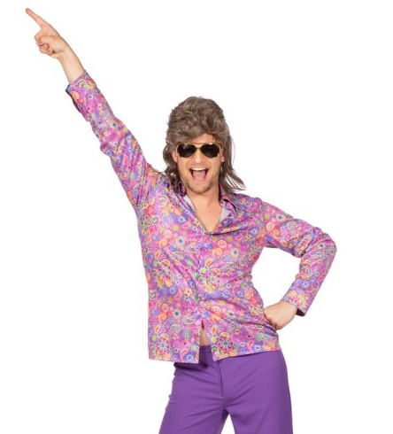 Hippi Hemd lila SMALL