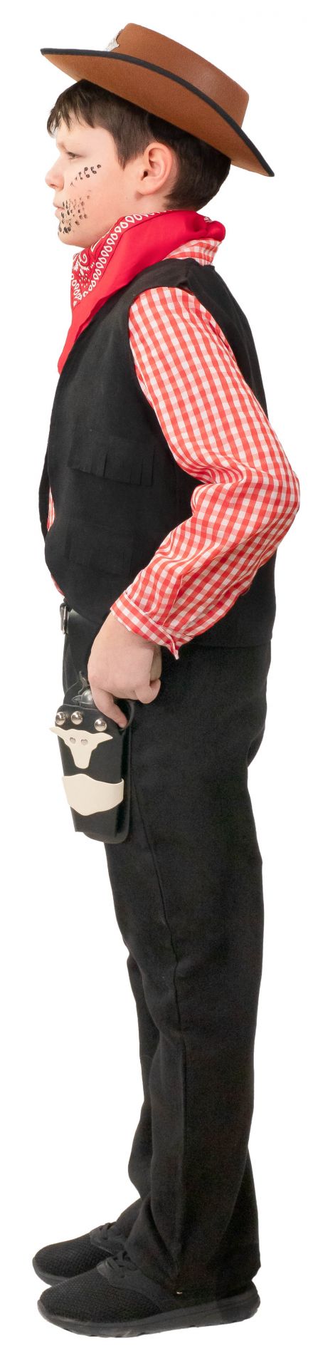 Cowboy Kosltüm Gr. 140 4teilig