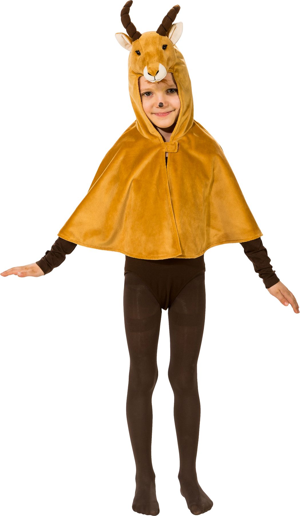 Steinbock Umhang mit Kapuze Gr. 104