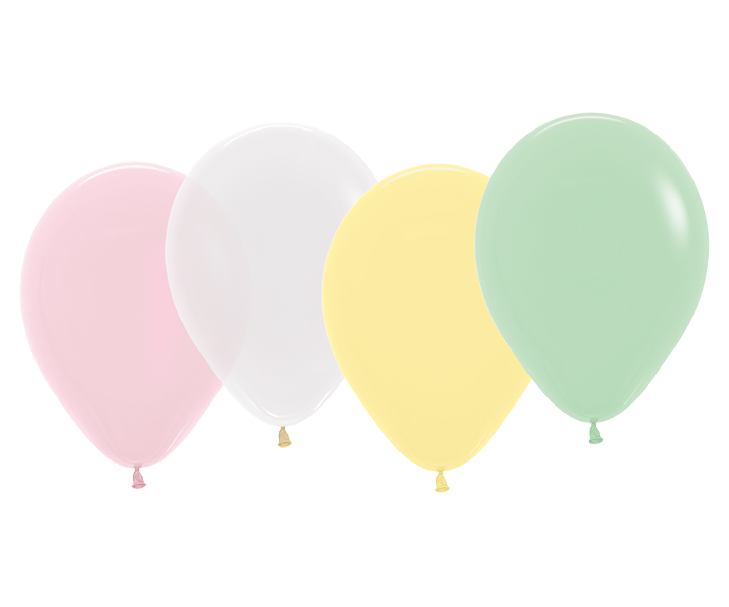 18 Stück Luftballon pastell; bunt sortierte Farben