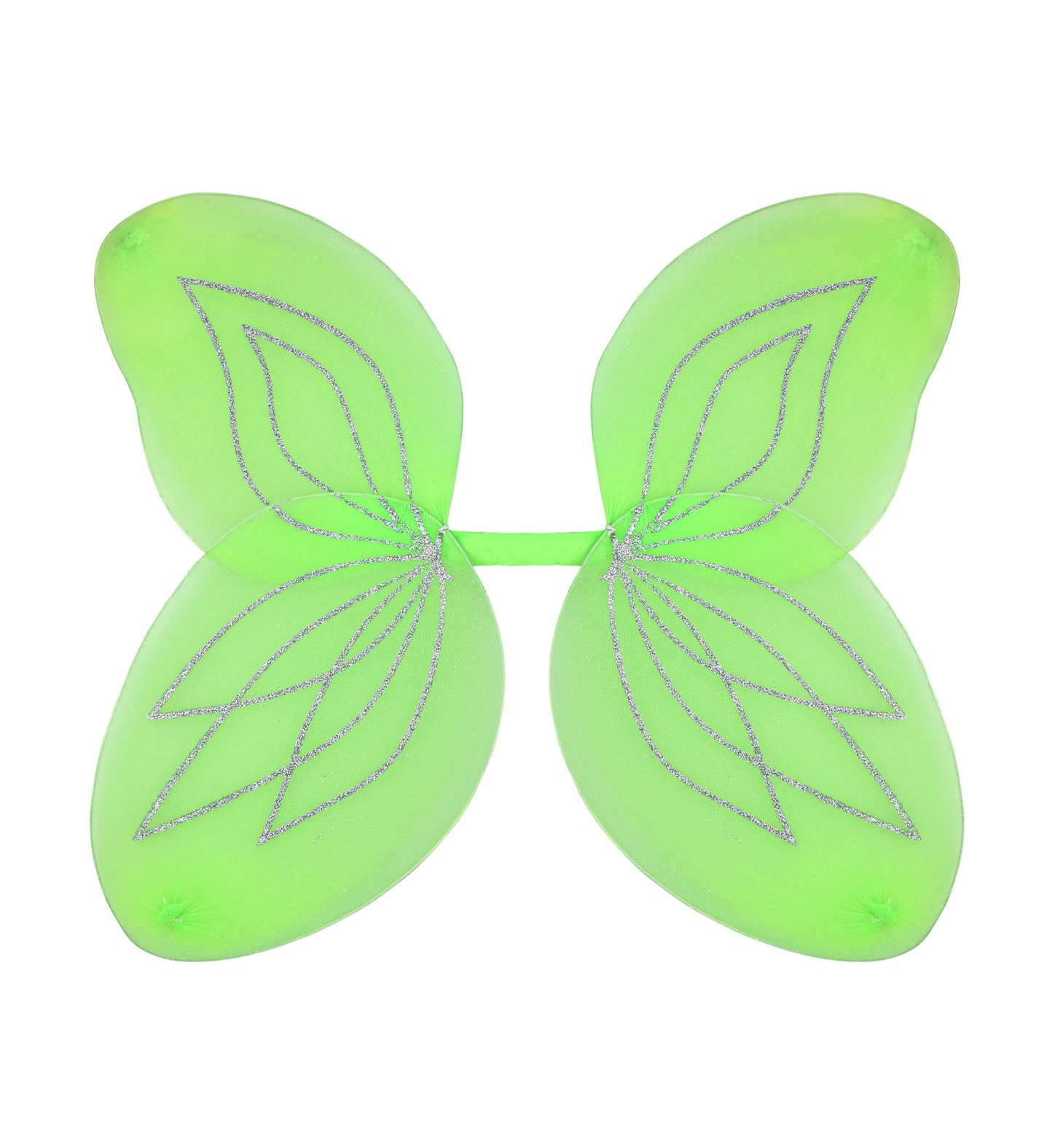 Glitzerflügel grün 55x48cm