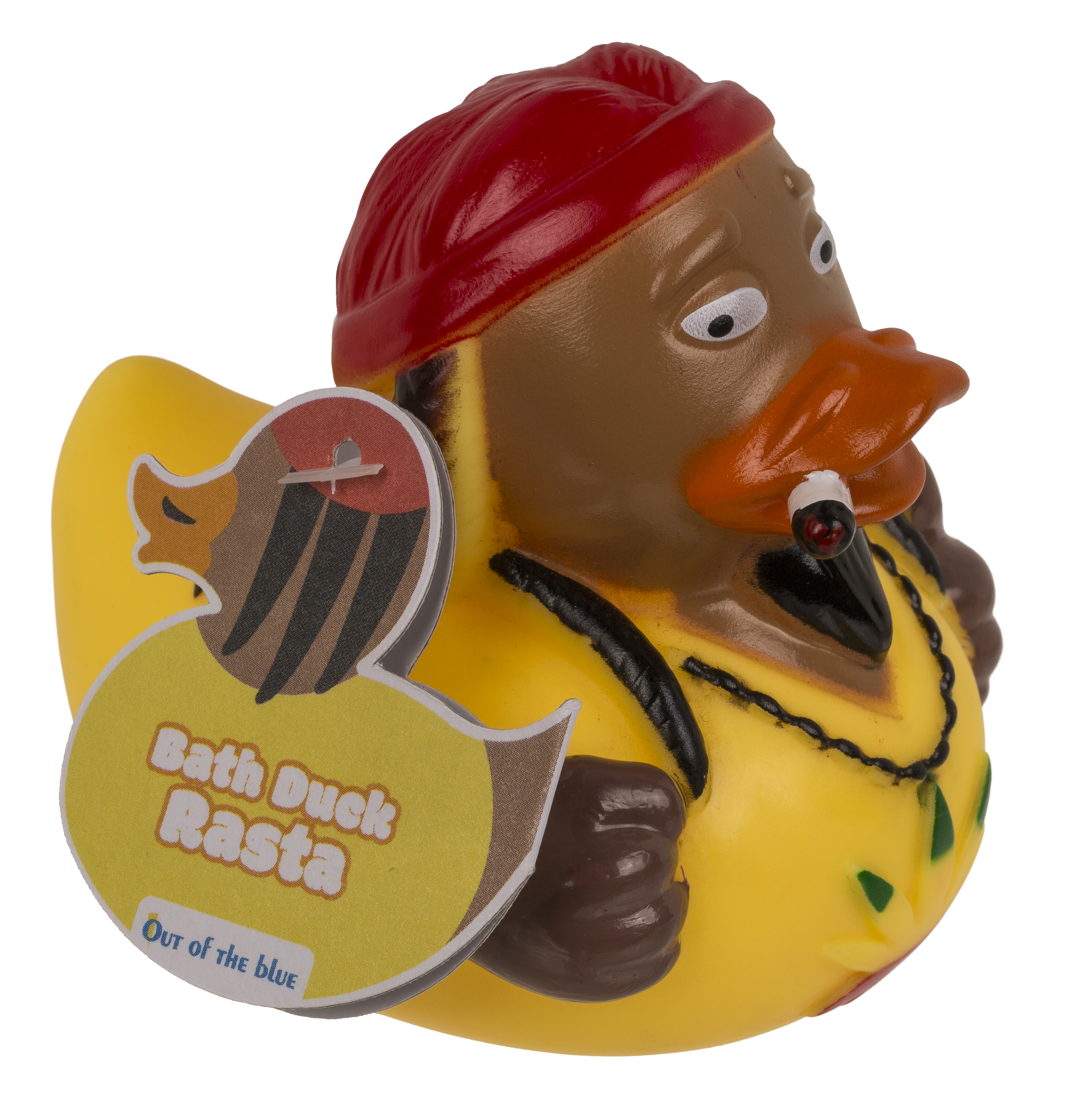 Badeente Rasta ca. 9x8x9cm