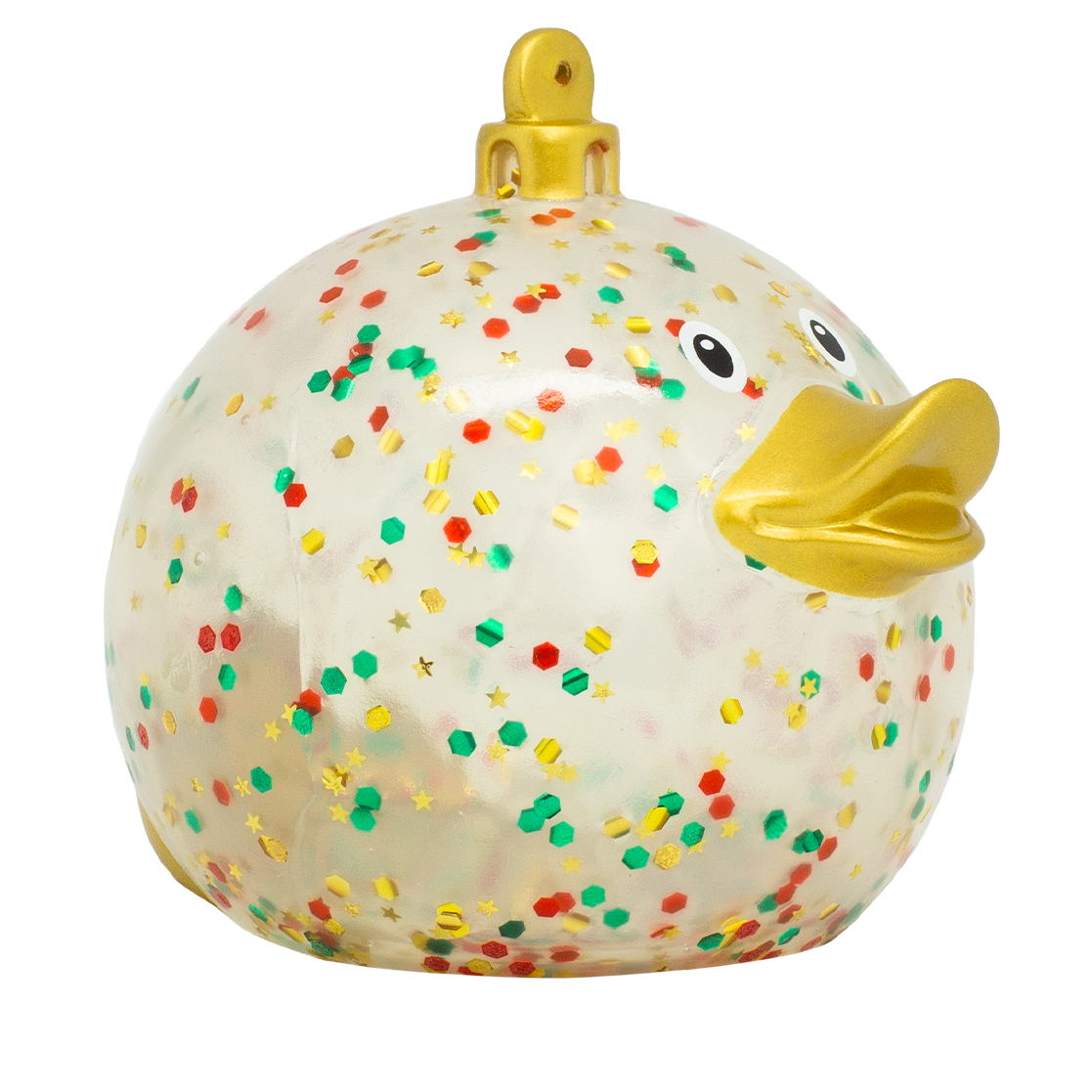Glitzer Weihnachtskugel Badeente ca. 8,5cm