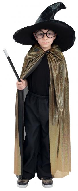 Umhang mit Kragen gold  128/140