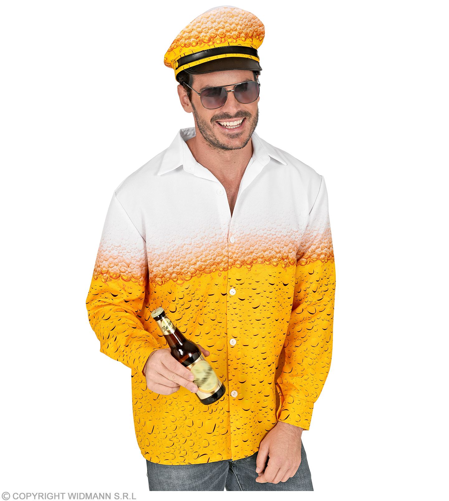 Bier Trinker Hemd mit Mütze  L/XL