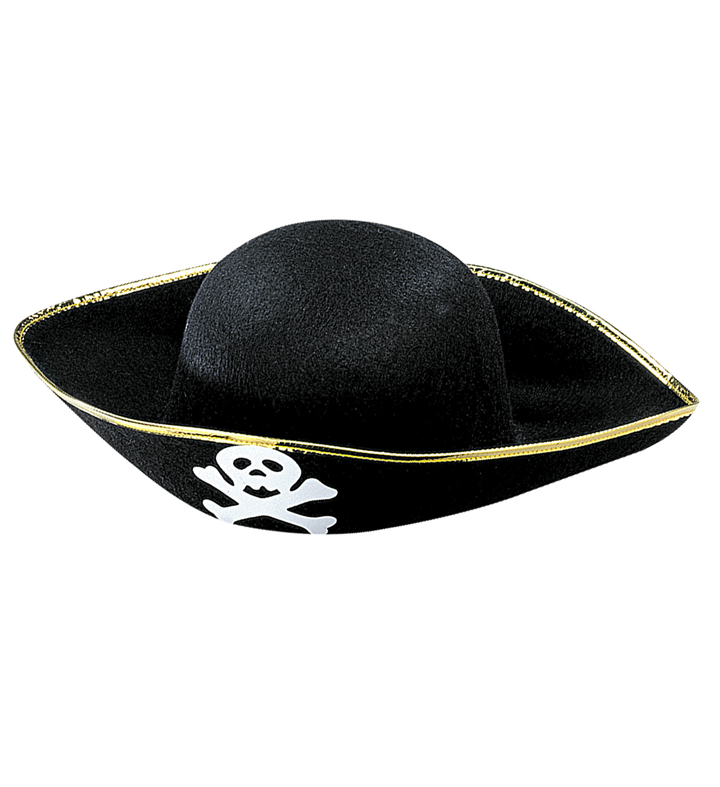 Piraten Hut für Erwachsene Goldborte