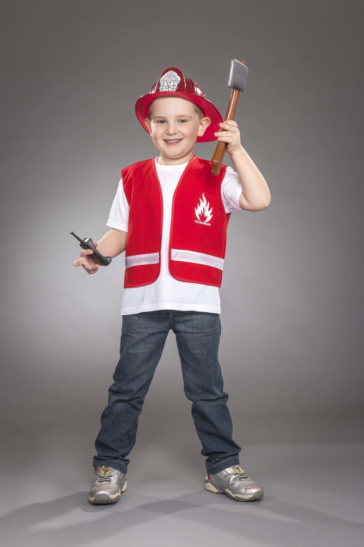 Feuerwehr Weste rot Größe 128