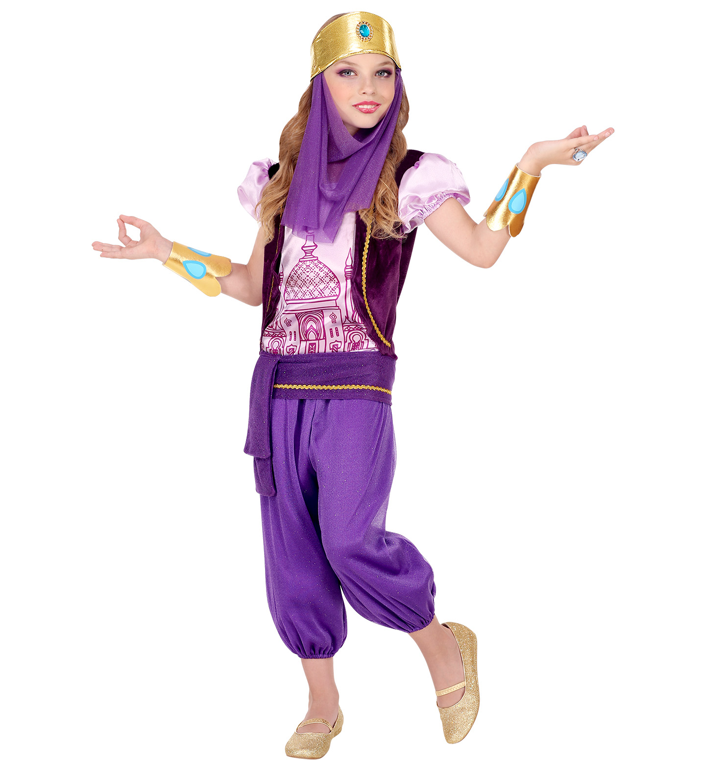 Haremsdame  lila Größe 140