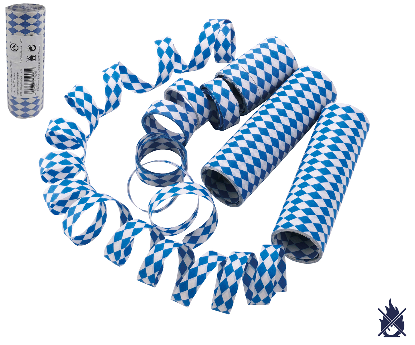 Oktoberfest Luftschlangen"Bayern-Motiv"