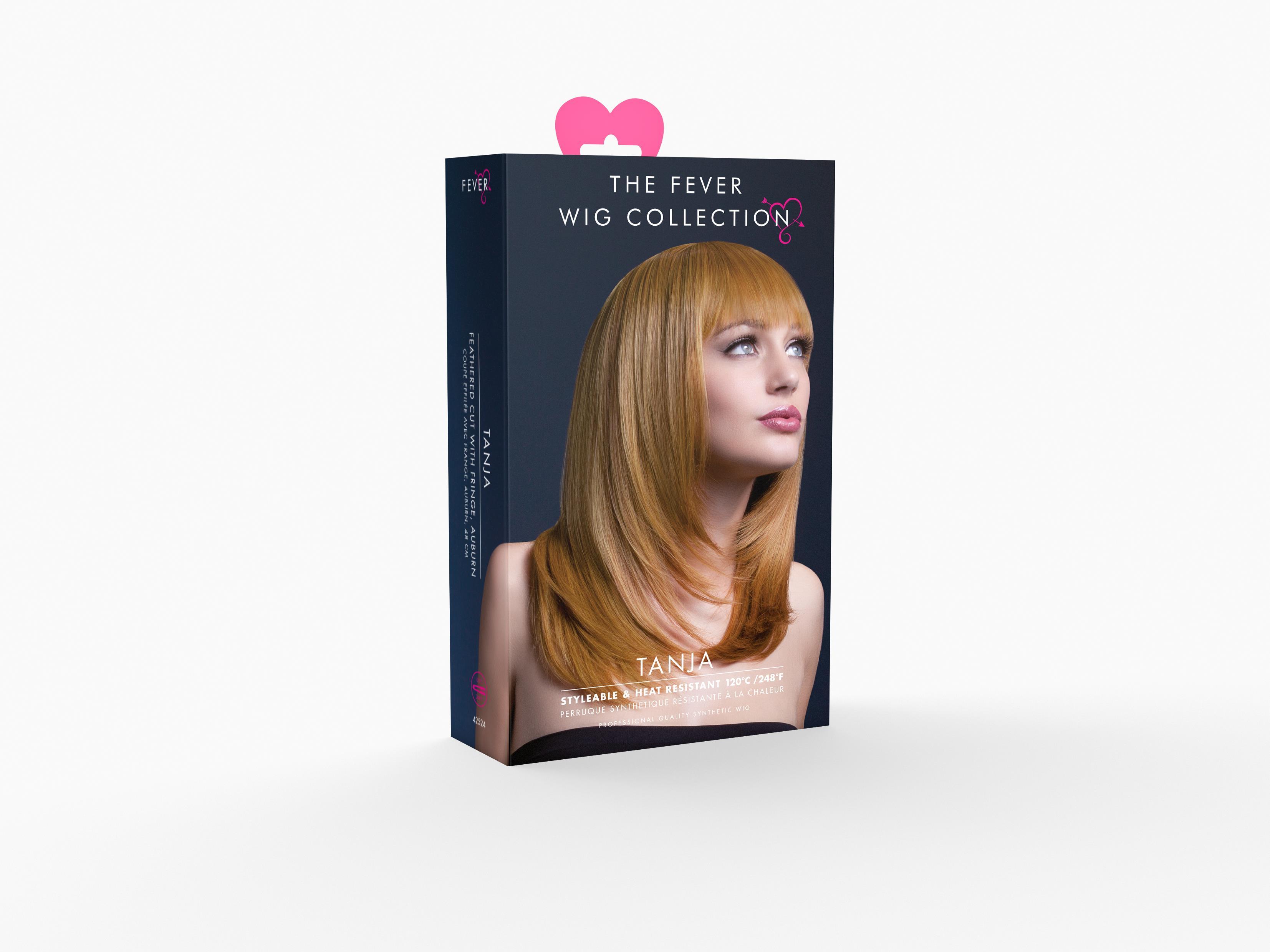 Tanja Langhaar Perücke aburn-farben Premium Qualität