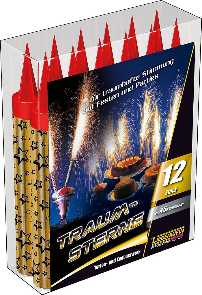 12er Pkg. Traumsterne  gold