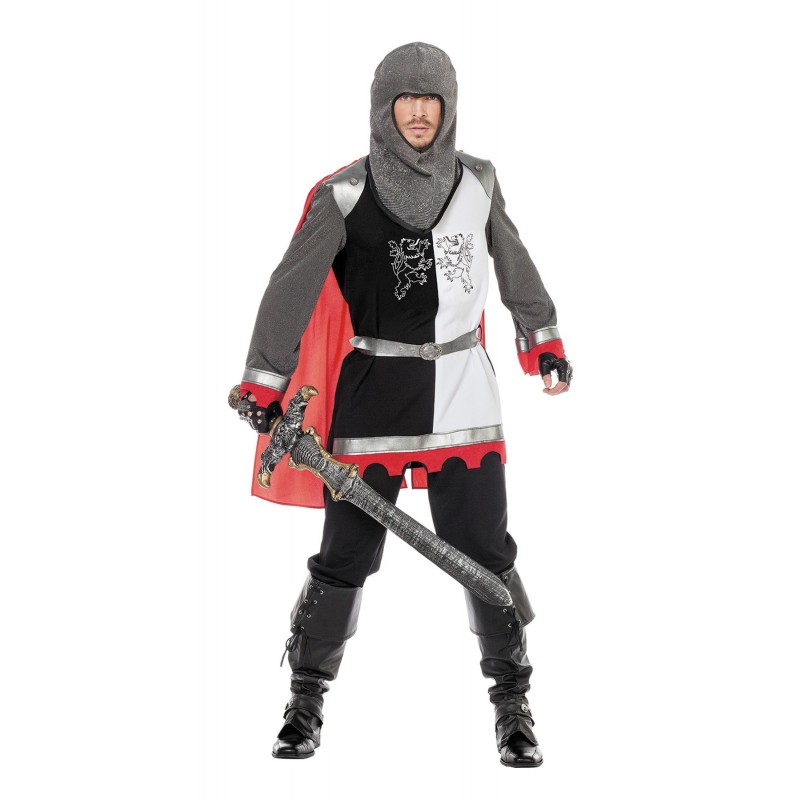 Ritter Gr. 54 Oberteil, Hose, Haube, Umhang