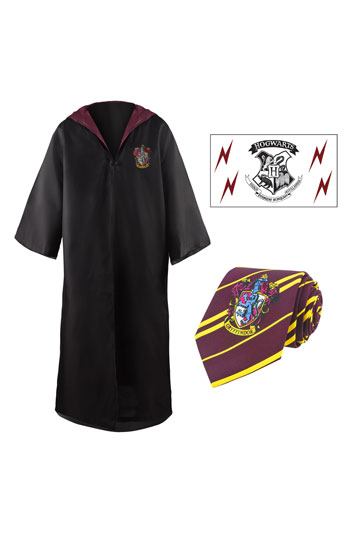 Harry Potter Mantel Gryffindor SMALL m.Krawatte+Tattoo