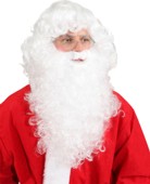 Weihnachtsmann Bart weiss ca.39cm lang