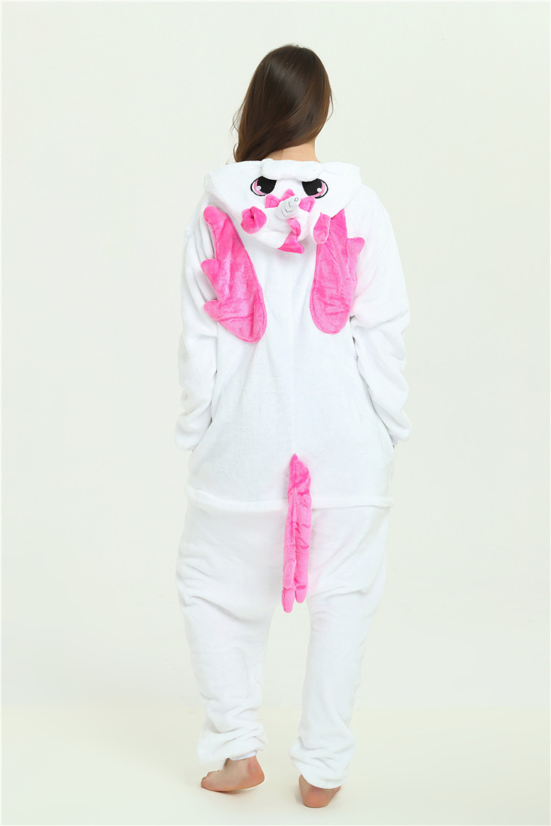 Einhorn Overall  M/L weiß-pink