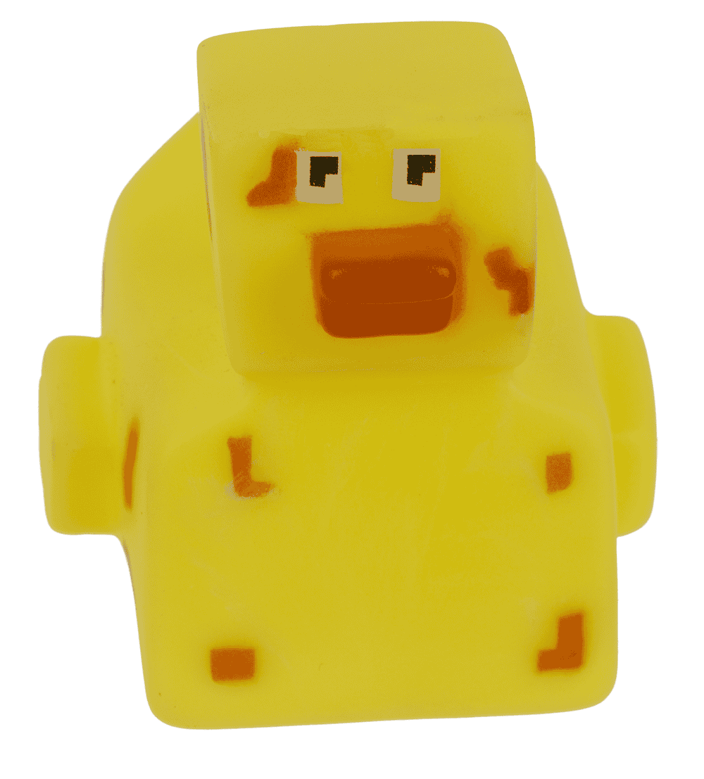 4er Set Mini PIXEL Quietschenten 6x5,5 cm sortiert Farben