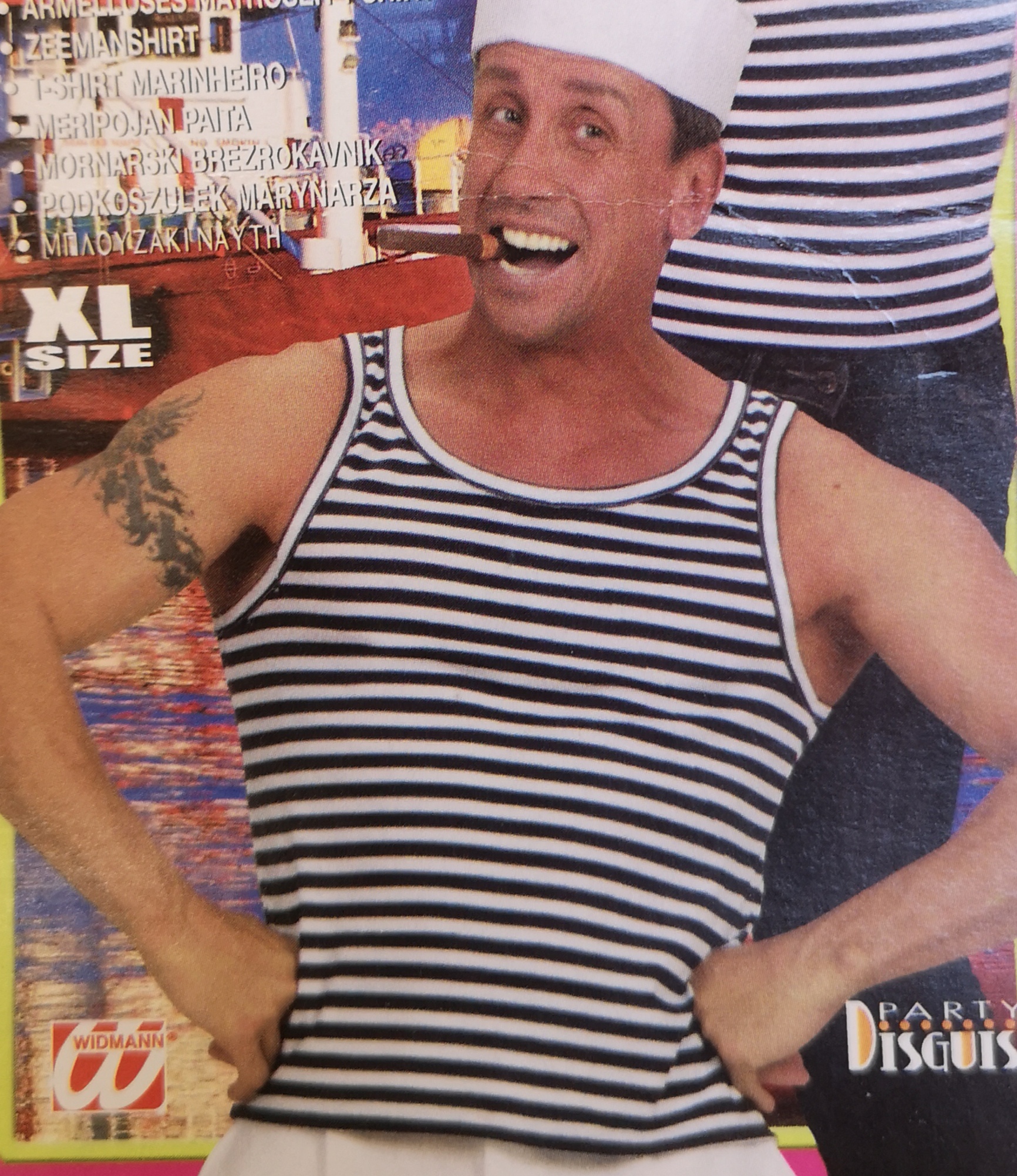 Sailor Shirt  blau/weiss  XL