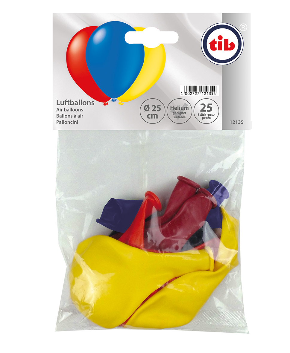 25 Stück Luftballon bunt sortierte Farben