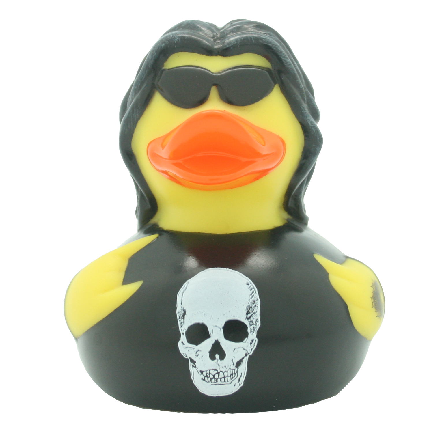 Heavy Metal Badeente 8,5cm schwarz