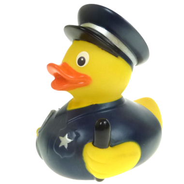 Badeente Polizist ca. 8cm
