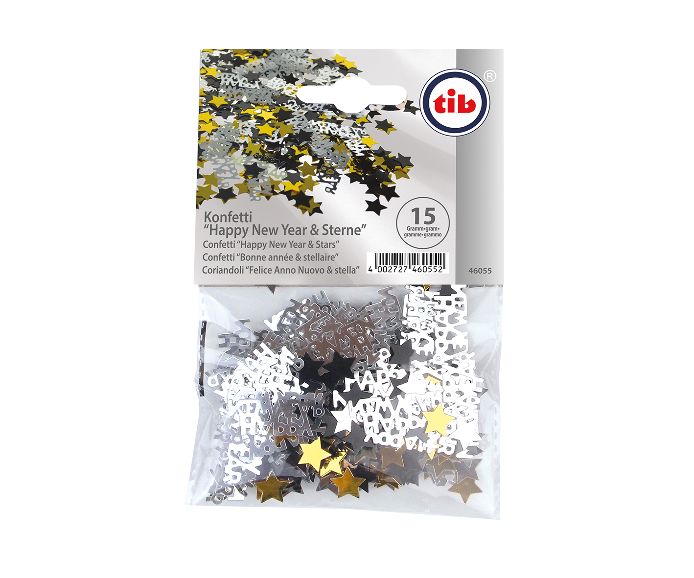 Deko Konfetti  "Happy New Year"