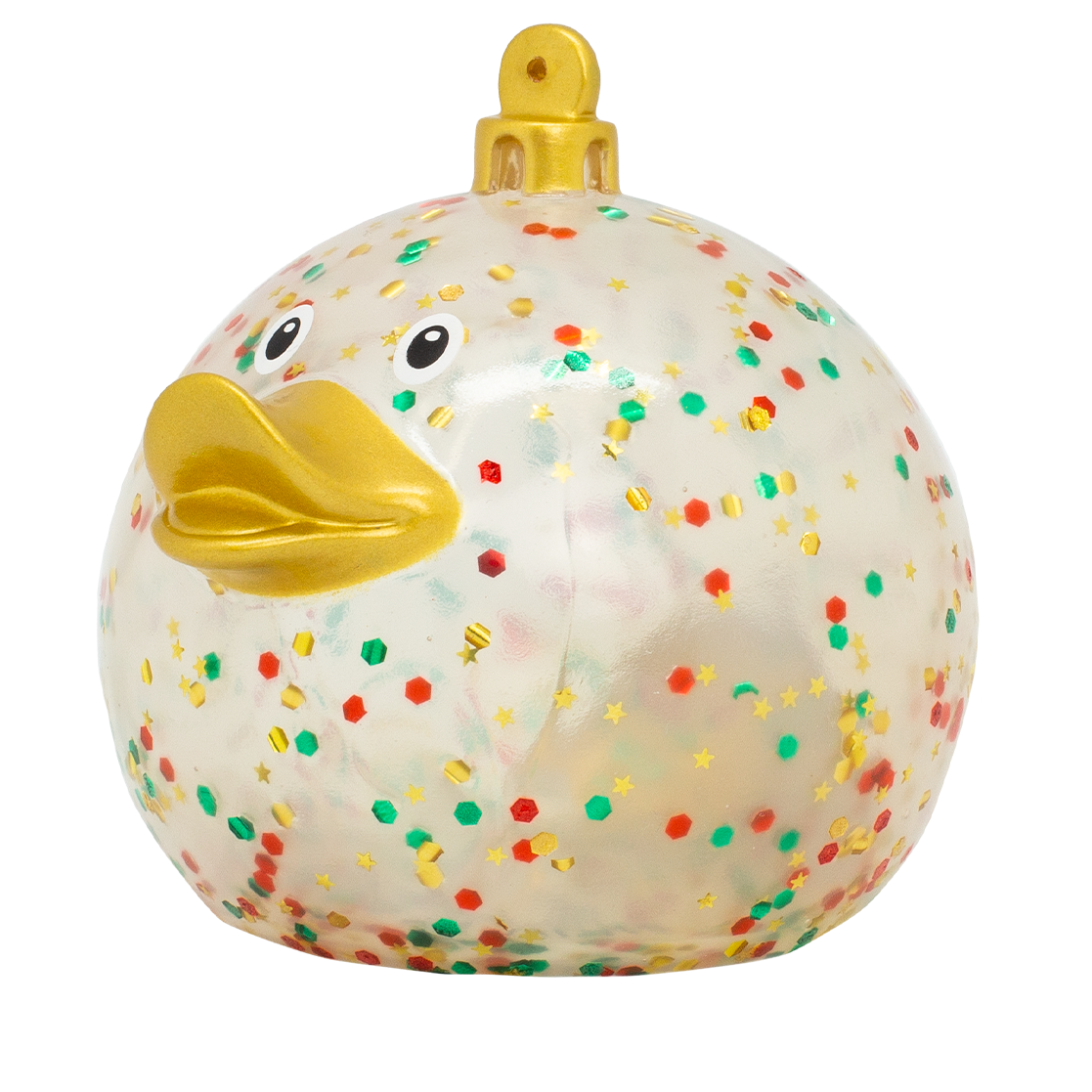 Glitzer Weihnachtskugel Badeente ca. 8,5cm